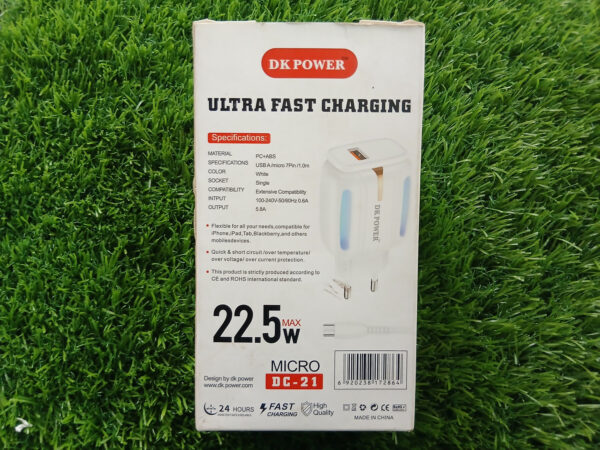 SMART LED FAST CHARGER 22.5 W- DC21
